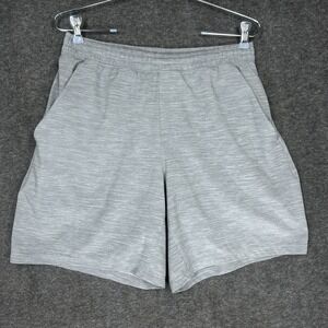 Lululemon Pace Breaker Shorts Mens M Heather Gray Lined 7" Running Drawstring